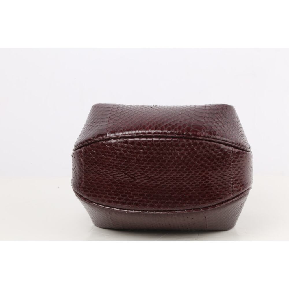 Gabriela Hearst Demi Bag Brown Snakeskin Leather Top Handle - Picture 16 of 16